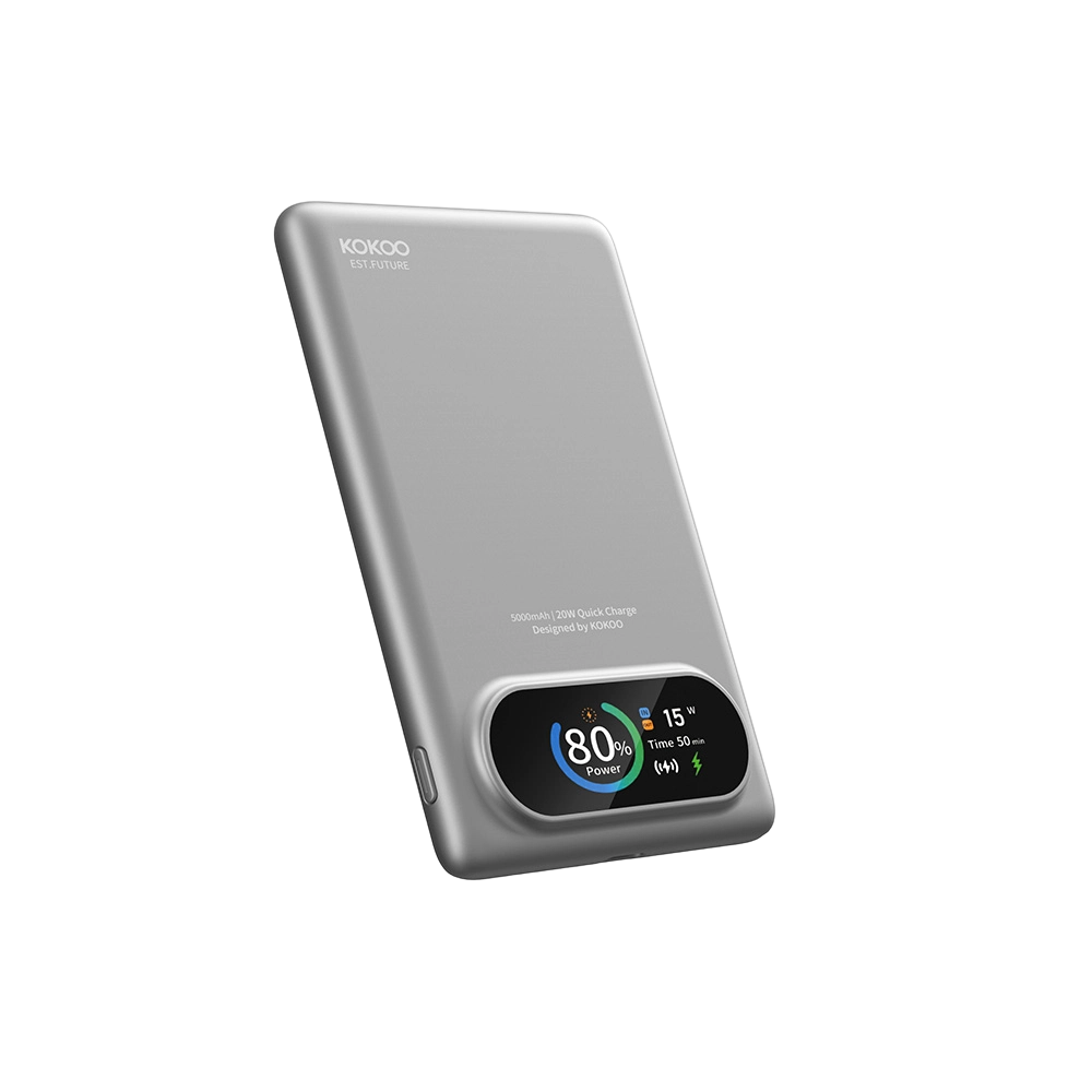 KOKOO MP05 Ultra-Slim MagSafe Power Bank Silver