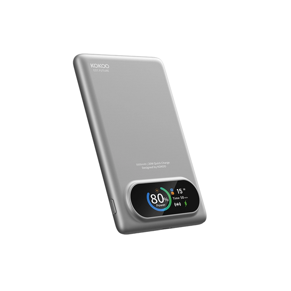 KOKOO MP05 Ultra-Slim MagSafe Power Bank Silver