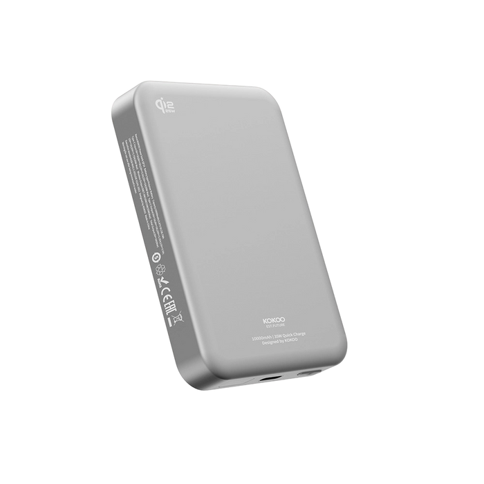 KOKOO QP10 Silver Qi2 MagSafe Power Bank  10000mAh