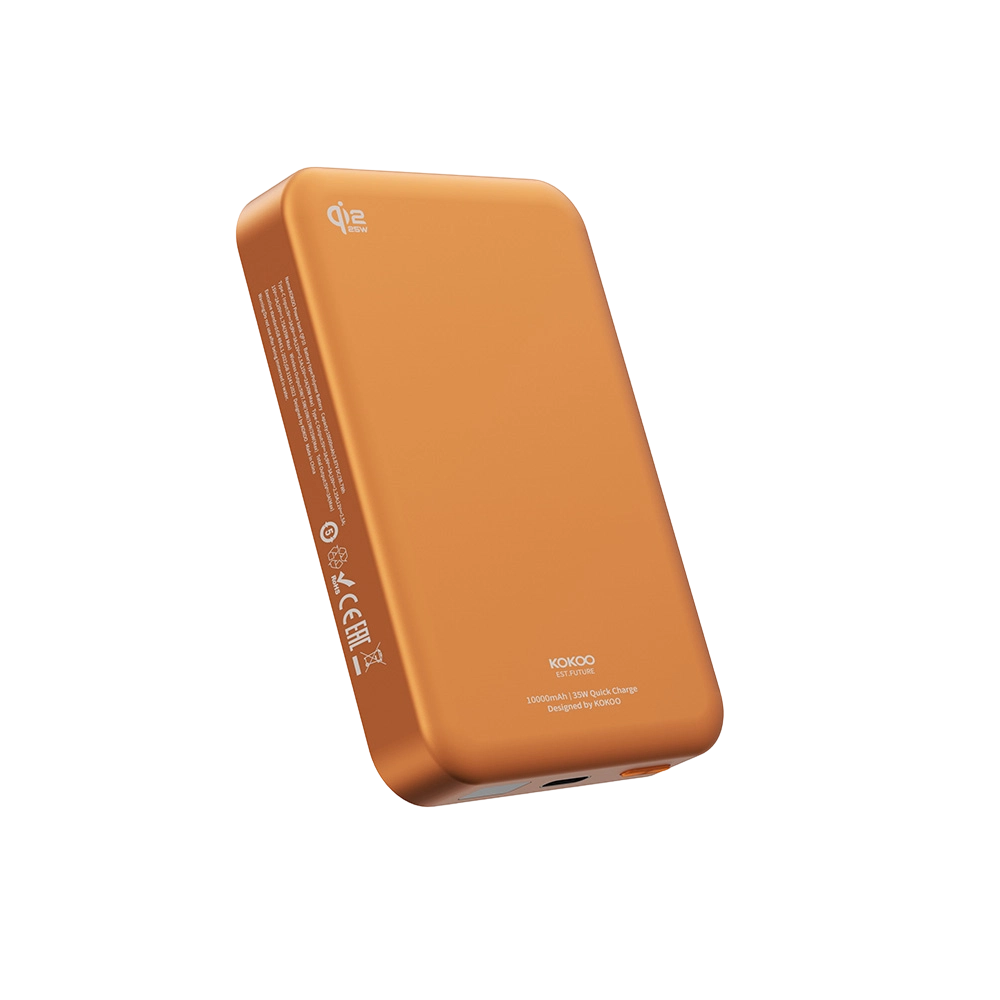 KOKOO QP10 Orange Qi2 MagSafe Power Bank 10000mAh