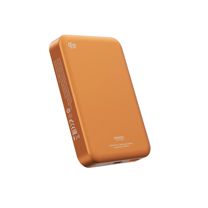 KOKOO QP10 Orange Qi2 MagSafe Power Bank 10000mAh